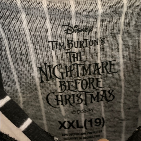 Disney Black and White Striped T-Shirt - Picture 7 of 8